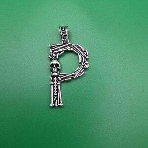 Memento Mori "P" Initial Pendant